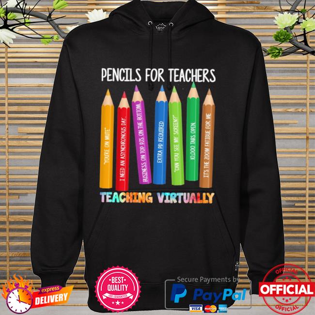 Pencils for teachers teaching virtually hoodie