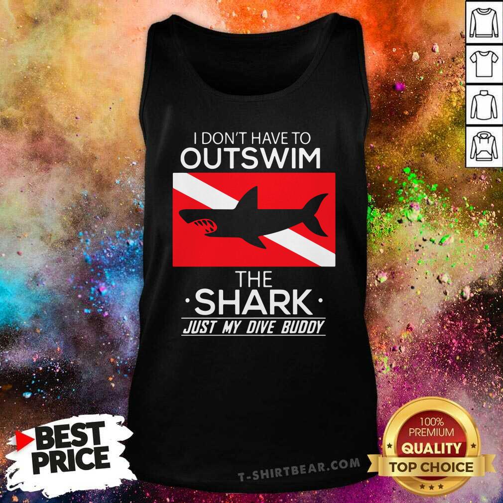 Cool Outswim The Shark Just My DIve Buddy Tank Top - Design by T-shirtbear.com