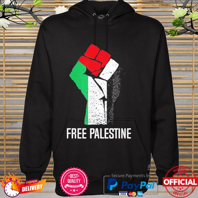 Free gaza palestine flag hoodie