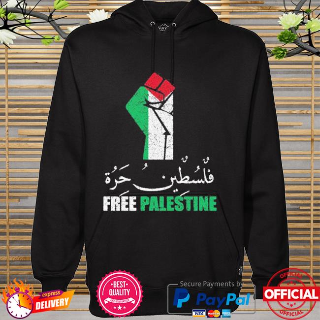 Free palestine arabic t-s hoodie