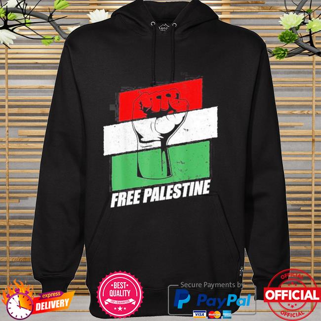 Free palestine flag hoodie