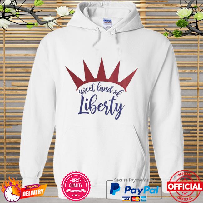 Great land of liberty white ceramic Hoodie