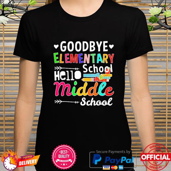 Hello middle school graduation elementary school shirt