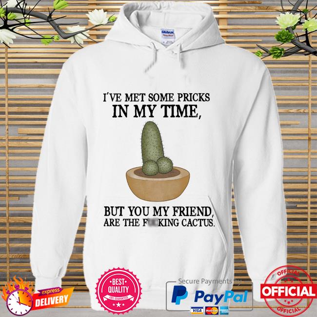 I've met some pricks in my time but you my friend are the fucking cactus Hoodie