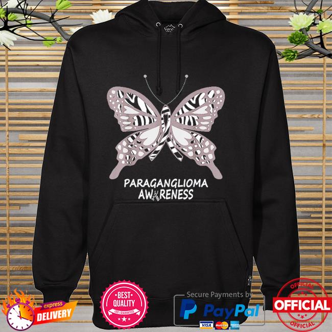 Paraganglioma awareness butterfly hoodie