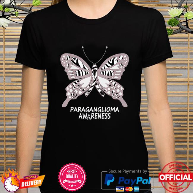 Paraganglioma awareness butterfly shirt