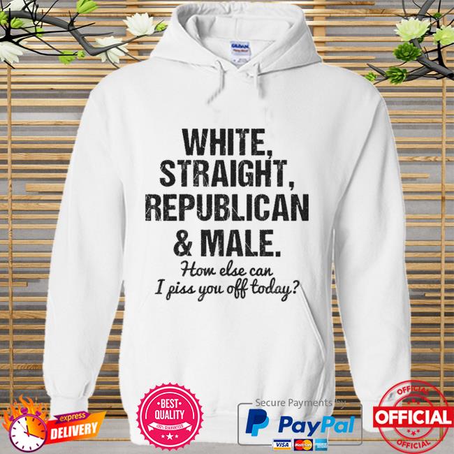 White straight republican and male Hoodie