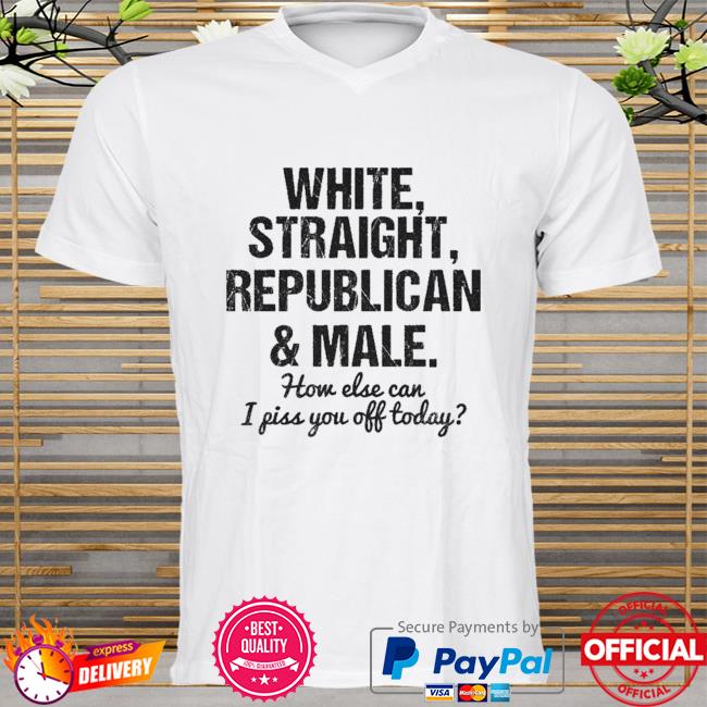 White straight republican and male shirt