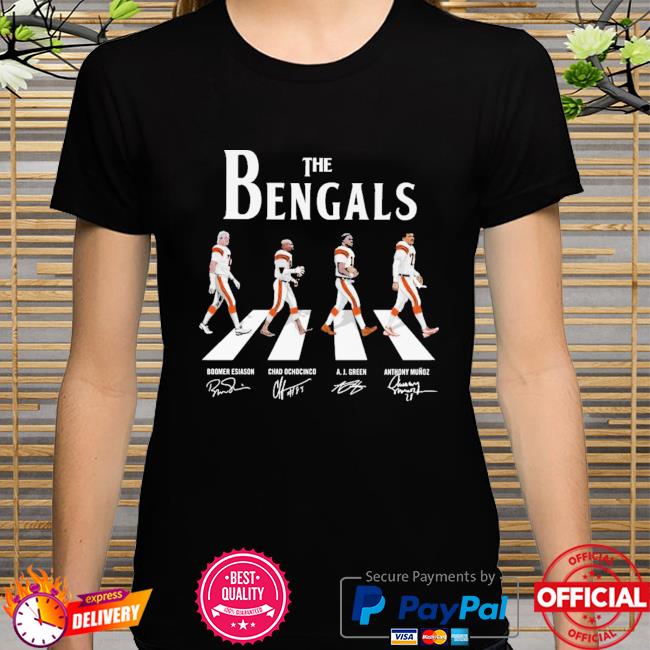 The bengals abbey road signatures shirt