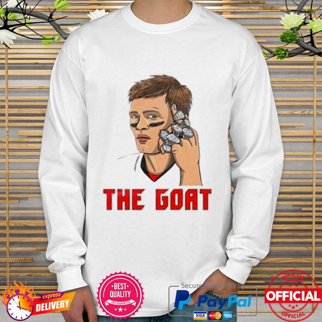 Tom Brady GOAT Men's T-Shirt Size Large GREY SHIRT GUYS NWOT V15